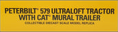 Diecast Masters 1/50 Scale 85665 - Peterbilt 579 Truck & Cat Mural Trailer - Red