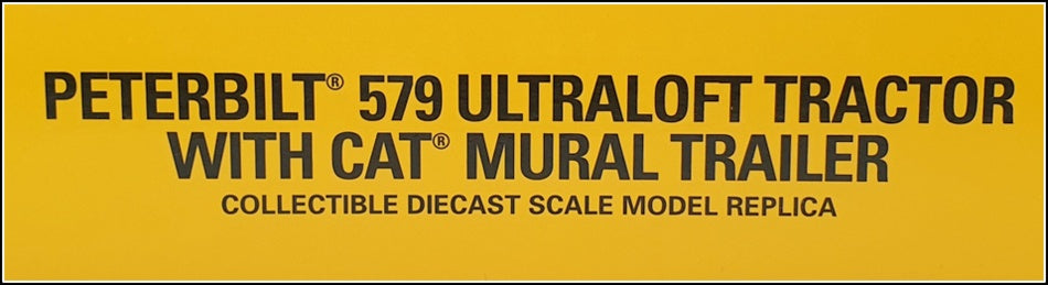 Diecast Masters 1/50 Scale 85665 - Peterbilt 579 Truck & Cat Mural Trailer - Red