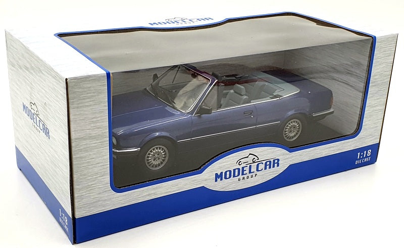 Model Car Group 1/18 Scale MCG18381 - BMW 3-Series E30 Convertible Blue Met