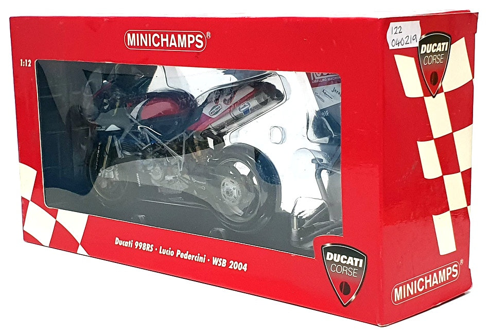 Minichamps 1/12 Scale 122 040219 - Ducati 998RS Lucio Pedercini WSB 2004