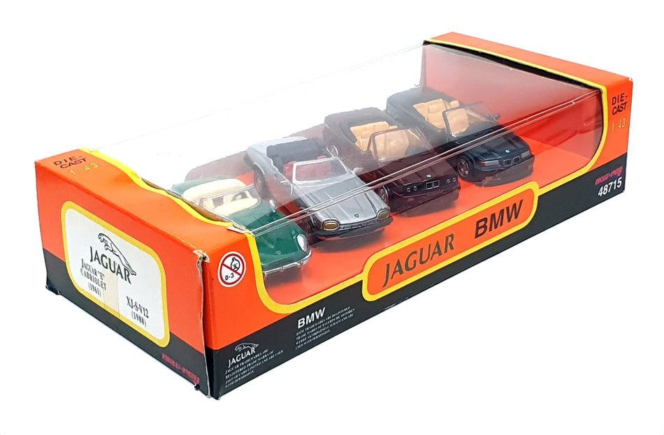 New-Ray 1/43 Scale Diecast 48715 - Jaguar BMW 4 Piece Set