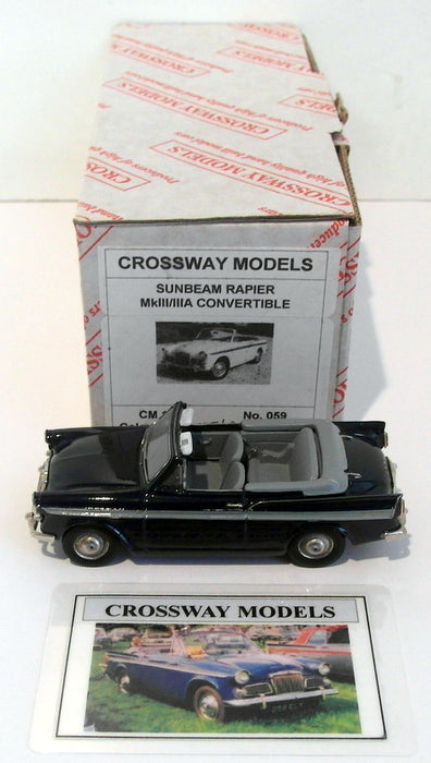 Crossway Models 1/43 Scale CM12 - Sunbeam Rapier MkIII/IIIA Convertible
