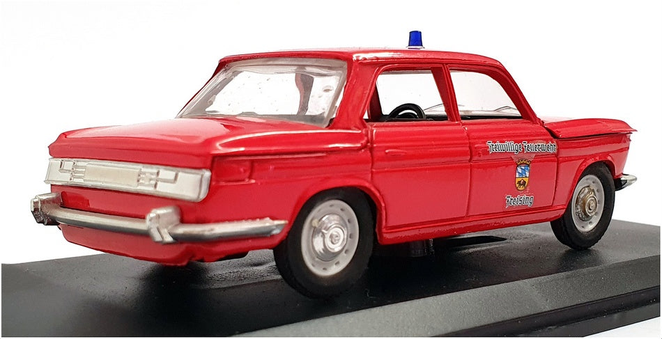 Eligor 1/43 Scale 1341 - 1967 BMW 2000 Pompiers RFA Fire Car - Red
