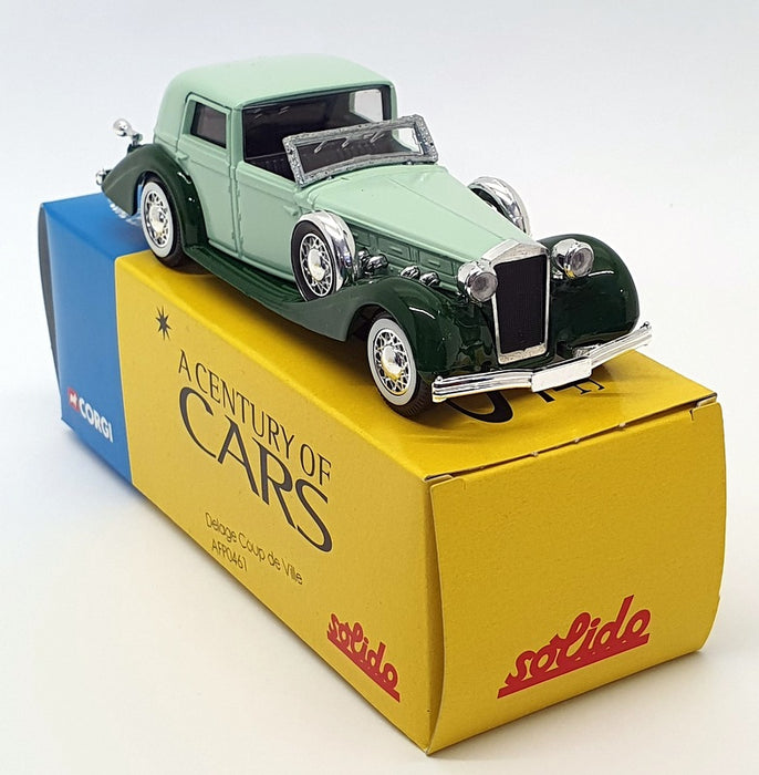 Solido A Century Of Cars 1/43 AFP0461 - 1939 Delage - Two-tone Green
