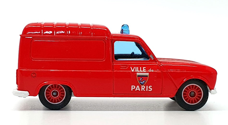 Solido 1/43 Scale Diecast 1325 - Renault 4 Van Fire Vehicle - Red