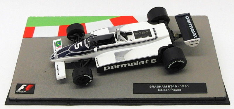 Altaya 1/43 Scale Model Car 20318U - F1 Brabham BT49 1981 - Nelson Piquet