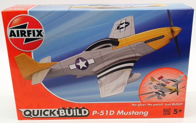 Airfix 21cm Long Model Aircraft J6016 - P-51D Mustang Quick Build Kit