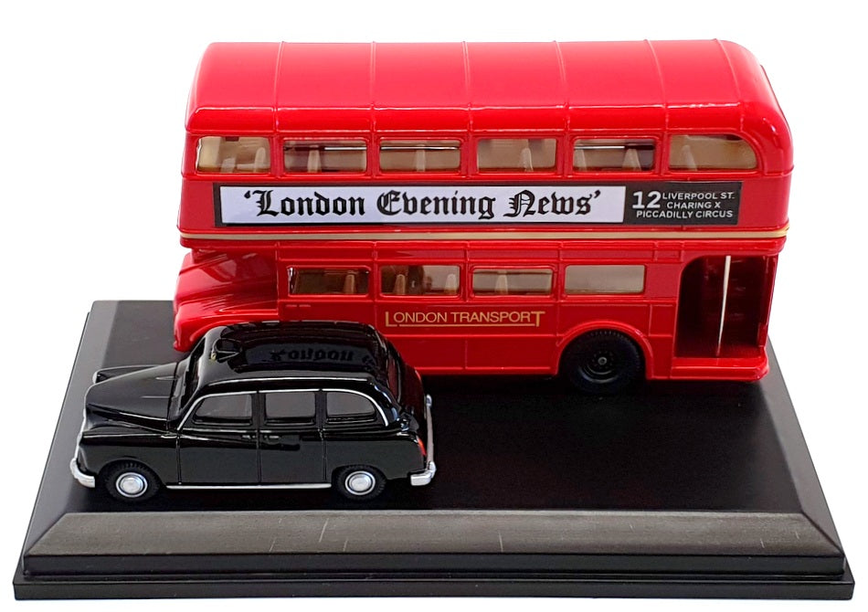 Oxford Diecast 1/76 Scale LD004 - London Bus & Taxi Gift Pack