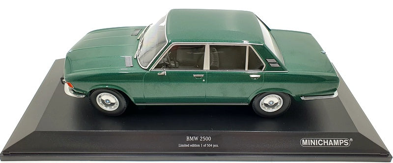 Minichamps 1/18 Scale 155 029201 - BMW 2500 1968 - Metallic Green
