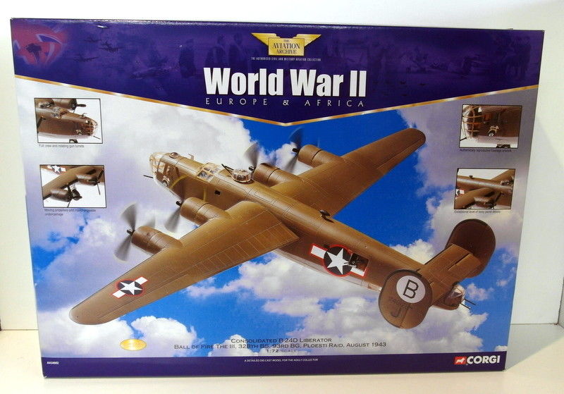 Corgi 1/72 Scale diecast -  AA34002 Consolidated B-24D Liberator Ball of the 3
