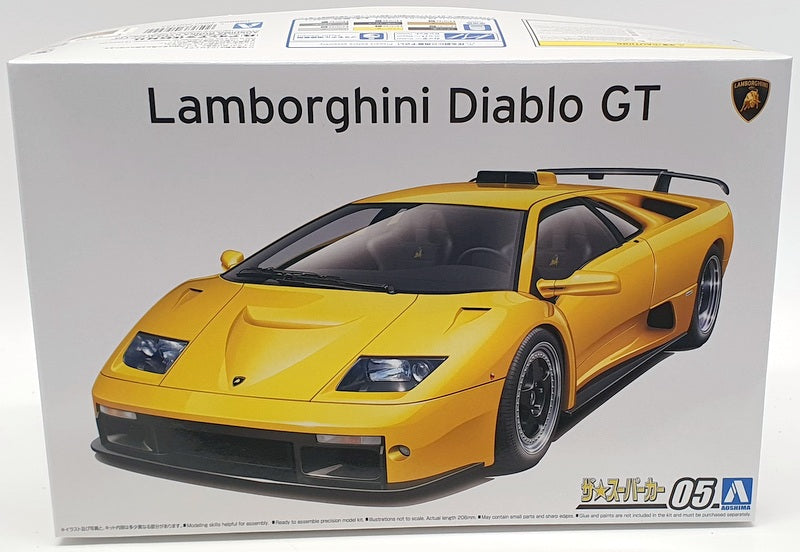 Aoshima 1/24 Scale Model Car Kit 58992 - Lamborghini Diablo GT '99