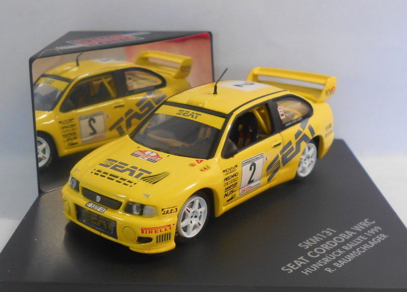 Skid 1/43 Scale Diecast Model SKM131 SEAT CORDOBA WRC R.BAUMSCHLAGER 1999
