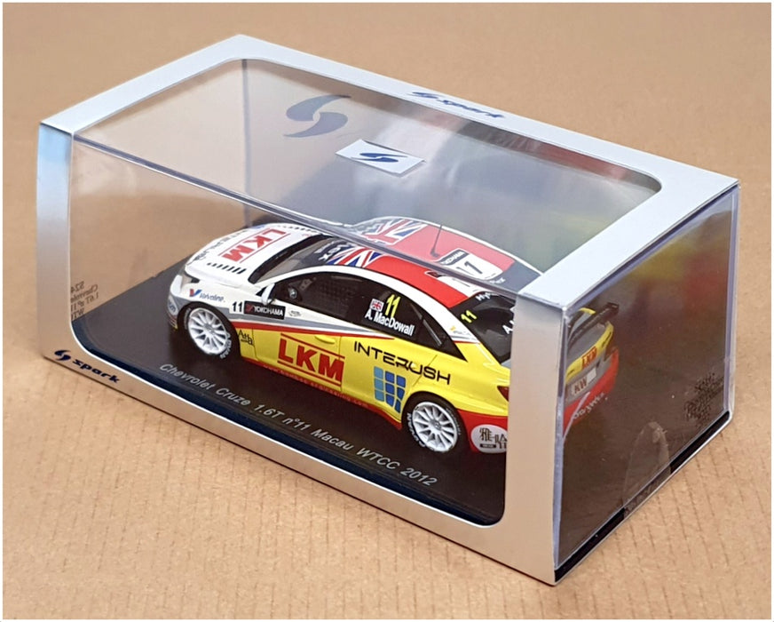 Spark 1/43 Scale S2492 - Chevrolet Cruze 1.6T Macau WTCC 2012 #11 Macdowall