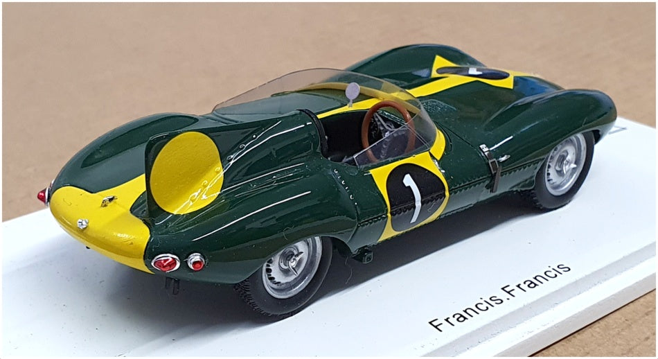 Spark 1/43 Scale SJ017 - Jaguar D Suzuka 1963 #1 Francis/Francis - Green/Yellow 