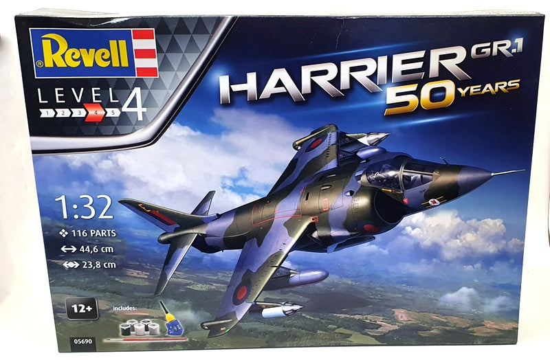 Revell 1/32 Scale Model Aircraft Kit 05690 - Harrier GR.1 50 Years