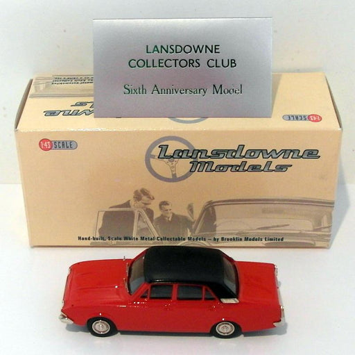 Lansdowne Models 1/43 Scale LDM41X - 1966 Ford Corsair 2000 - LCC Black/Red