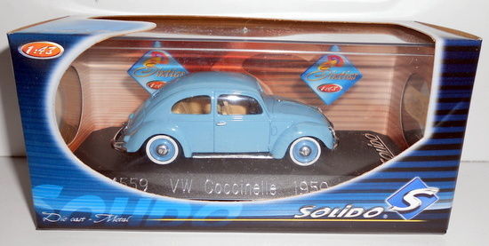 SOLIDO 1/43 4559 VW COCCINELLE 1950 BEETLE BLUE — Ltd