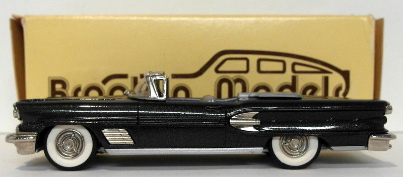 Brooklin 1/43 Scale BRK25 002A  - '58 Pontiac Bonneville Met Gunmetal - Yel Box