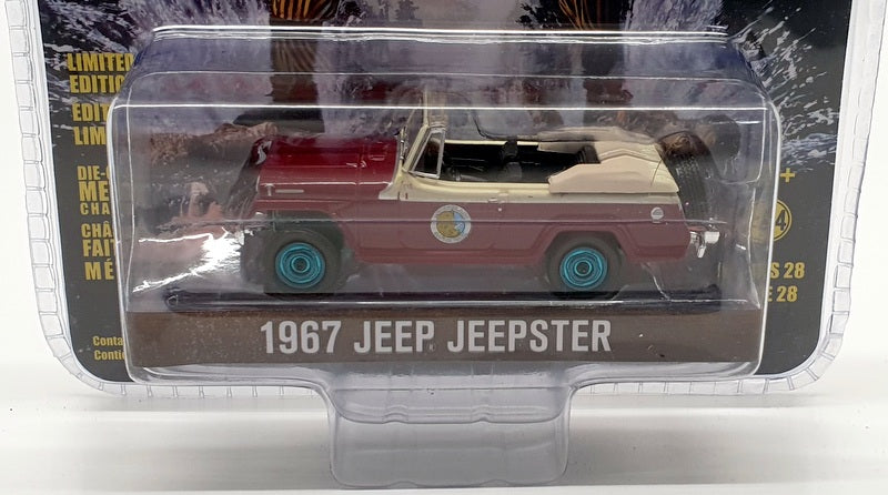 Greenlight 1/64 Scale 44880F - 1967 Jeep Jeepster - Chase Red