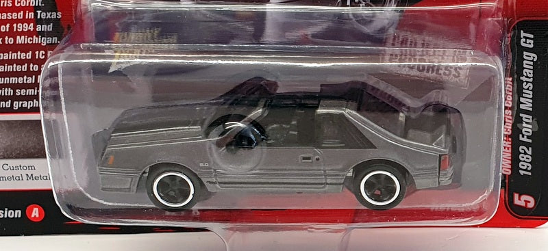 Johnny Lighting 1/64 Scale JLSF014 - 1982 Ford Mustang GT - Grey