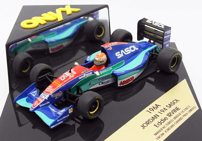 Onyx 1/43 Scale Model Car 196A - F1 Jordan 194 Sasol - E.Irvine