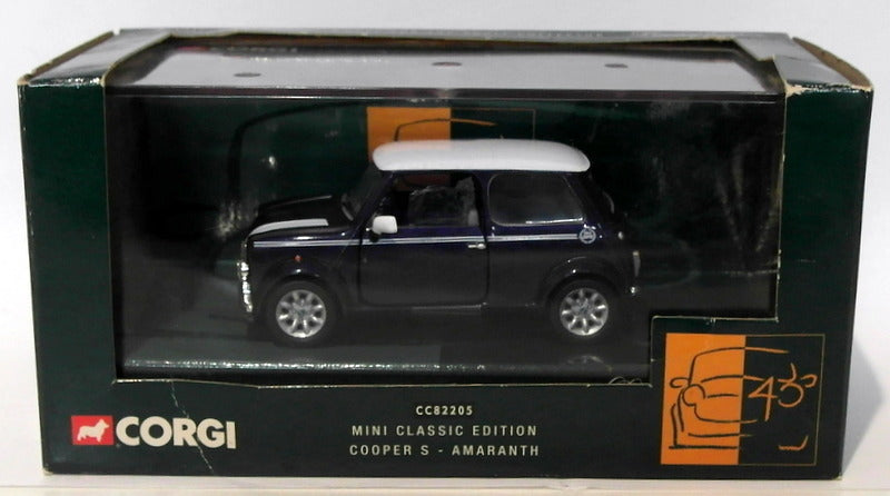 Corgi 1/36 Scale Diecast CC82205 - Mini Classic Edition Cooper S - Amaranth