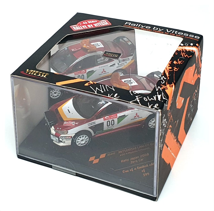 Vitesse 1/43 Scale 43442 - Mitsubishi Lancer Evo IX Zero Car Rally Japan 2008