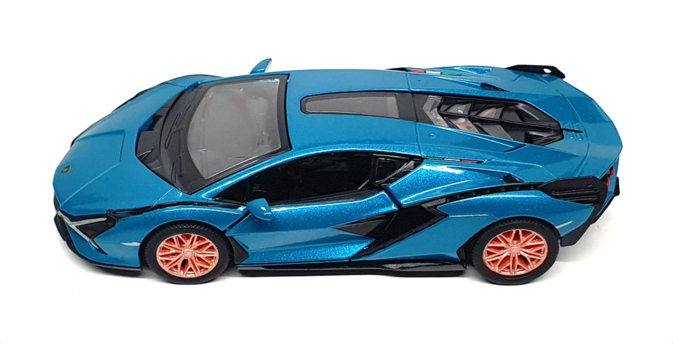 Kinsmart 1/40 Scale Pull Back & Go KT5431 - Lamborghini Sian FKP 37 - Blue