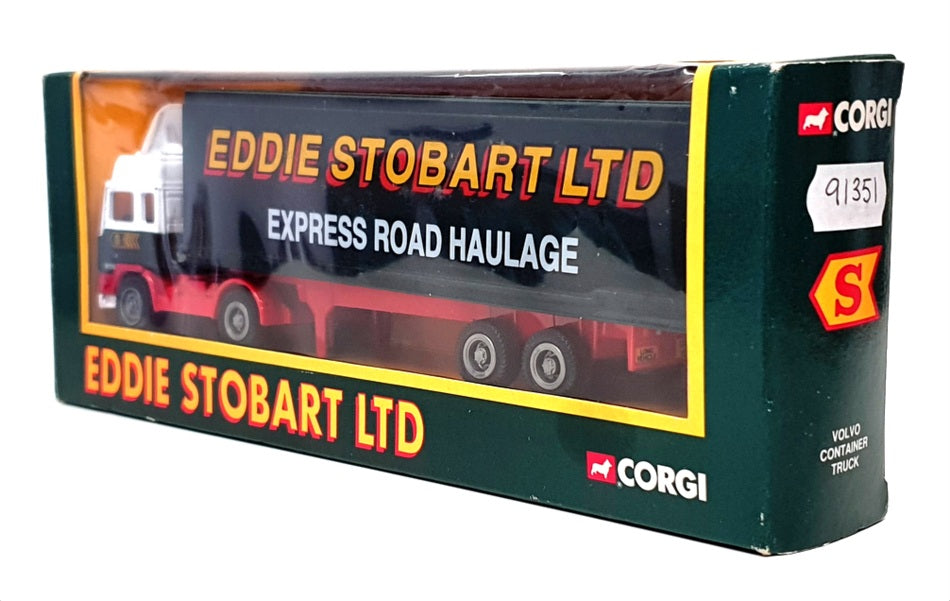 Corgi 20cm Long Diecast 91351 - Volvo Container Truck Stobart - Green