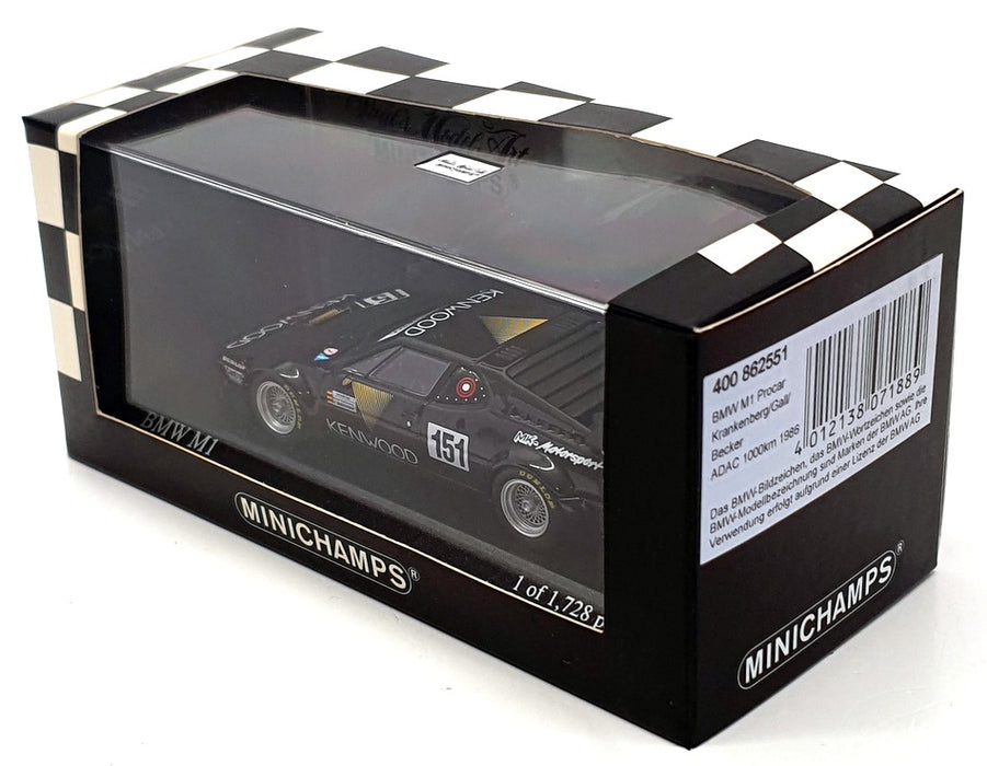 Minichamps 1/43 Scale 400 862551 - BMW M1 ADAC 1000Km 1986