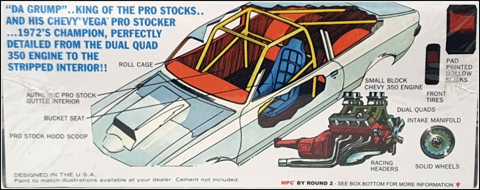 MPC 1/25 Scale MPC877/12 - Bill "Grumpy" Jenkins 1972 Chevy Vega Pro Stocker