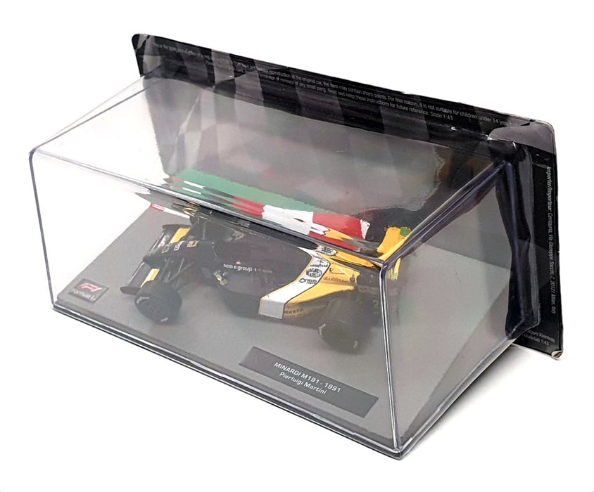 Altaya 1/43 Scale 28522C - F1 Minardi M191 1991 P. Martini - White/Blue/Yellow