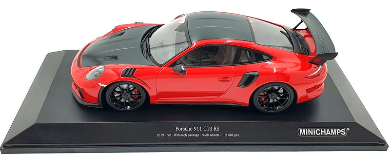 Minichamps 1/18 Scale Diecast 155 068230 - Porsche 911 GT3 RS 2019 Red