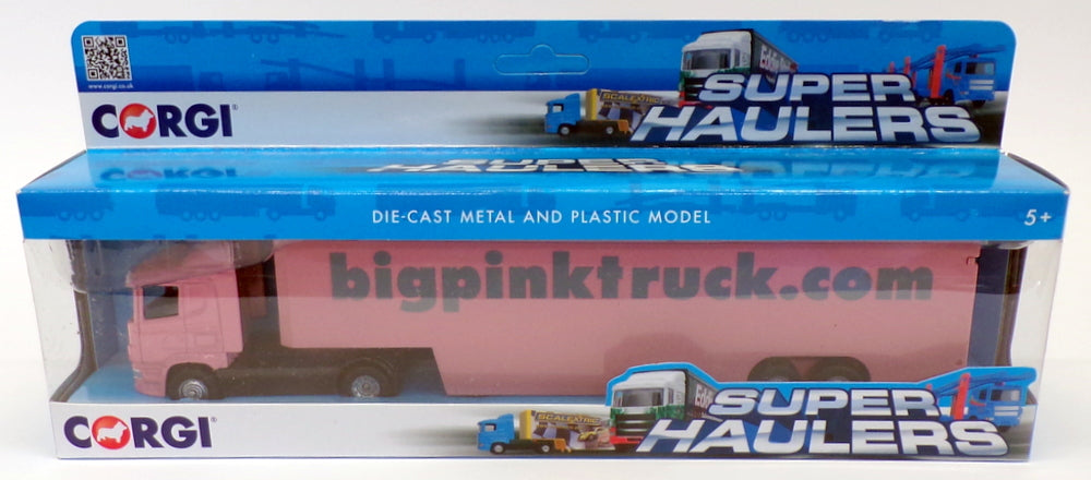 Corgi 1/64 Scale Diecast TY86657 - Scania Isabelle Box Truck - Big Pink