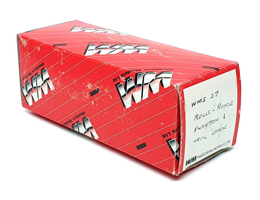 Western Models 1/43 Scale WMS27 - Rolls Royce Phantom I - Trial Lemon