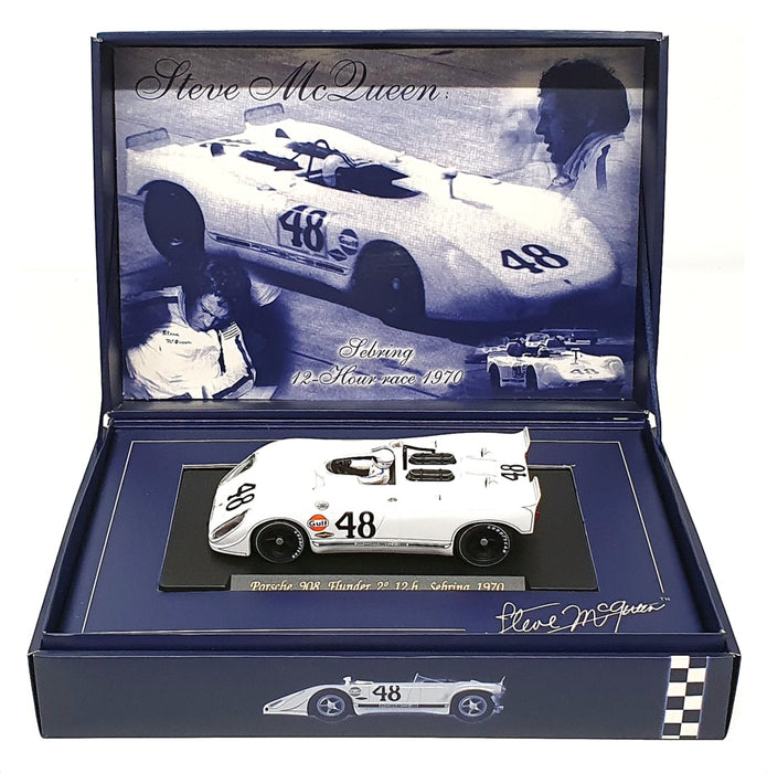 Fly 1/32 Scale Slot Car SM1 - Porsche 908 Flunder #48 12h Sebring 1970 - White