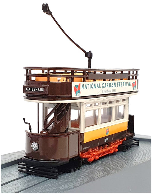 Corgi Tramlines 13cm Long Diecast Q991/7 - Tram Car Gateshead - Brown