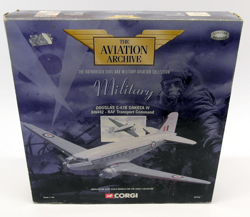 Corgi 1/144 Scale Diecast 47114 Douglas C-47B Dakota IV KN442 RAF Trans Command