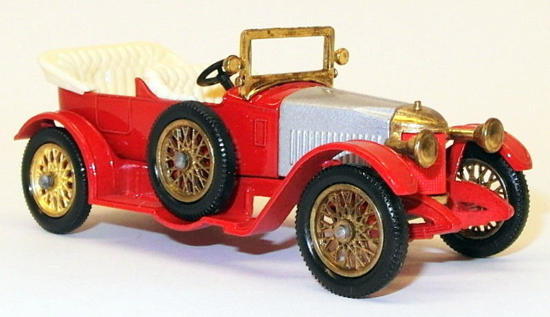 Matchbox Models Of Yesteryear Model Car Y-2 - 1914 Prince Henry Vauxhall - Red