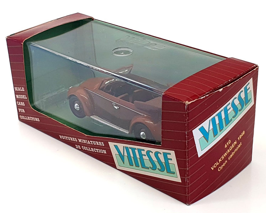 Vitesse 1/43 Scale 410 - 1949 Volkswagen Open Cabrio - 2-Tone Brown