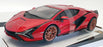 Burago 1/18 Scale Diecast #18-11046 - Lamborghini Sian FKP 37 - Red