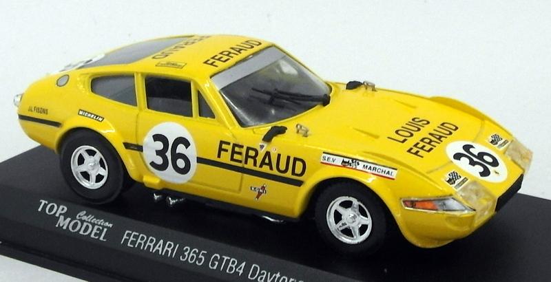 Top Model 1/43 Scale Model Car TMC008 - Ferrari Daytona #36 Le Mans 1972