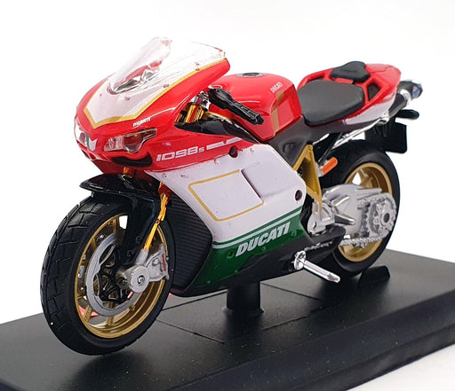 Maisto 1/18 Scale Motorbike 07024 - Ducati 1098 S - Red/White