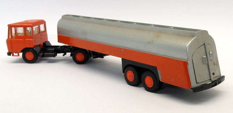 Lion Car 1/50 Scale - Jim019 DAF Truck cab & Tanker Orange / Silver