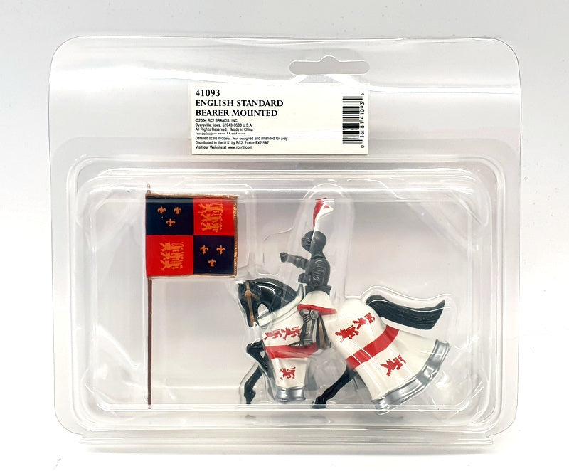 Britains 95mm Tall Figurine 41093 - English Standard Bearer Mounted