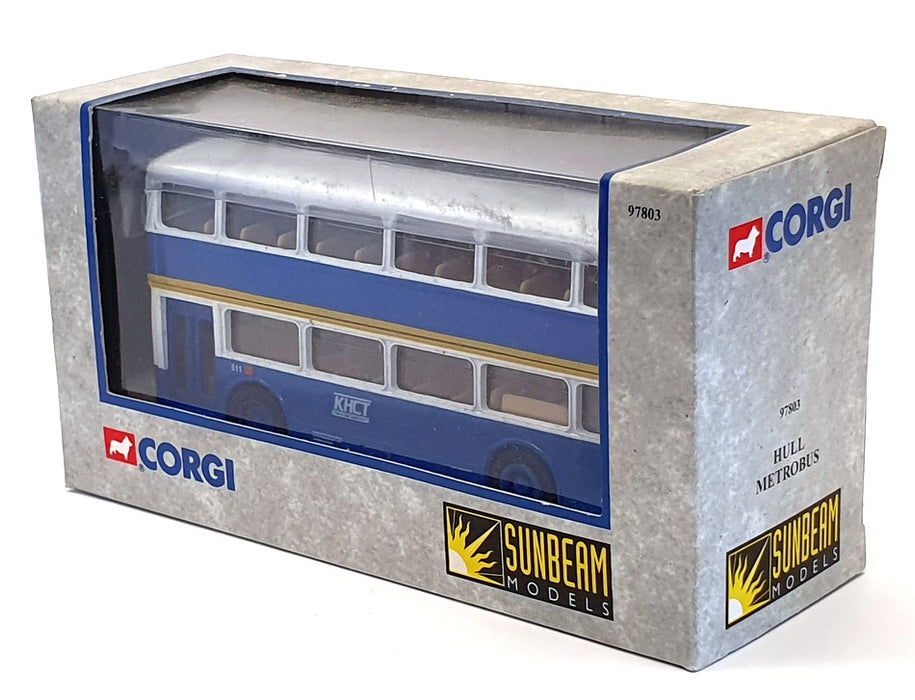 Corgi Appx 13cm Long Diecast 97803 - Hull Metrobus - Blue/White