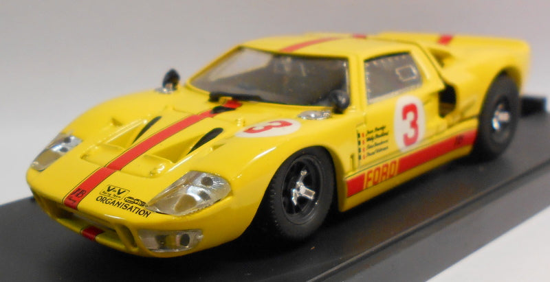 Bang 1/43 Scale Metal Model - PR507 FORD GT 40 LE CASTELLET DUEX T.D HORLOGE