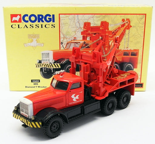 Corgi 1/50 Scale Diecast 55604 - Diamond T Wrecker BRS - Red