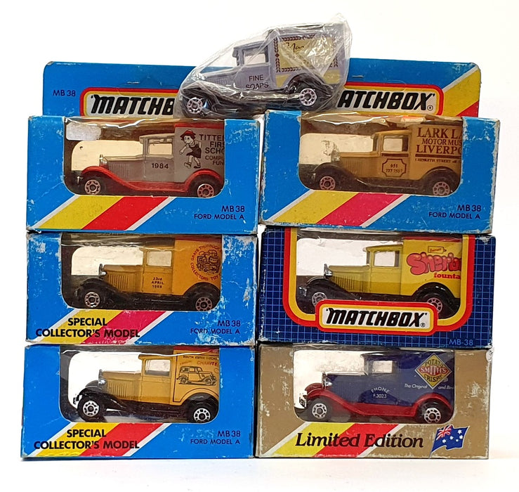 Matchbox Appx 8cm Long Diecast ST009 - Set Of 7 Assorted Vans