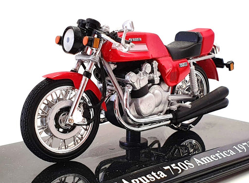 Atlas Editions 1/24 Scale 4 658 115 - 1973 Agusta 750S America Motorbike - Red